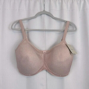 NWT Amoena Lola Non-wired Padded Bra Light taupe / dark taupe Size 44DD‎